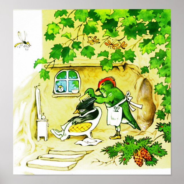 Póster O Barbeiro Pássaro (Frente)