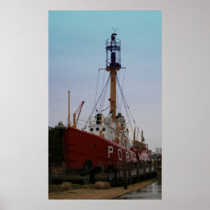 Poster O barco-farol Portsmouth
