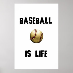 Póster O basebol é vida