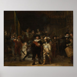 Poster O Básico Rembrandt Barroco à Noite