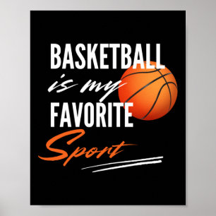 Poster O Basquete É O Meu Esporte Favorito