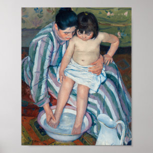 Poster O Bath Mary Cassatt da Criança