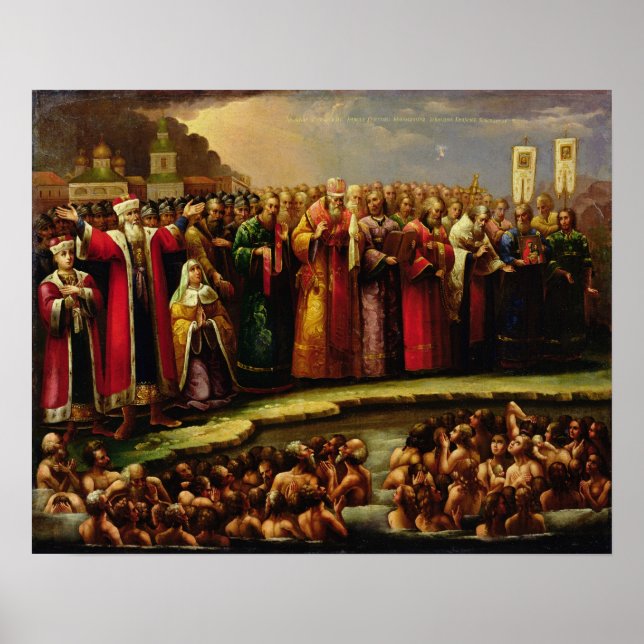 Poster O batismo das pessoas de Murom (Frente)