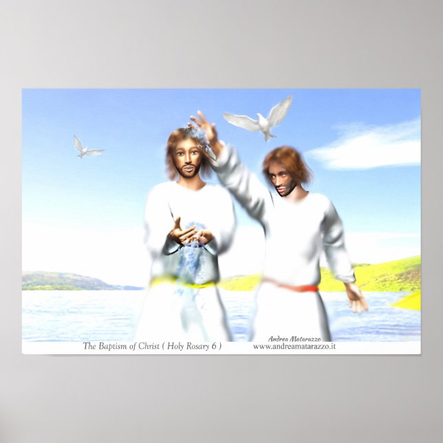 Poster O Batismo de Cristo (Frente)