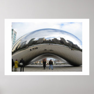 Poster O Bean no Millennium Park Chicago