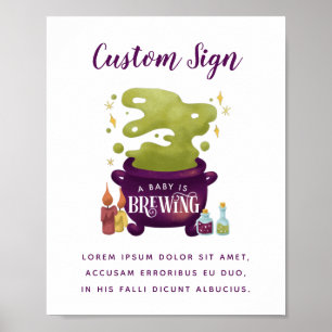 Poster O Bebê Do Halloween Está A Criar Um Sinal Person