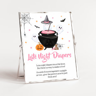 Poster O Bebê Rosa do Halloween está criando Fraldas notu
