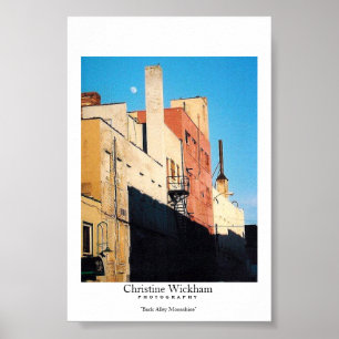 Póster o beco traseiro moonshine