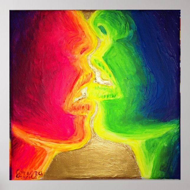 Póster O beijo (Frente)