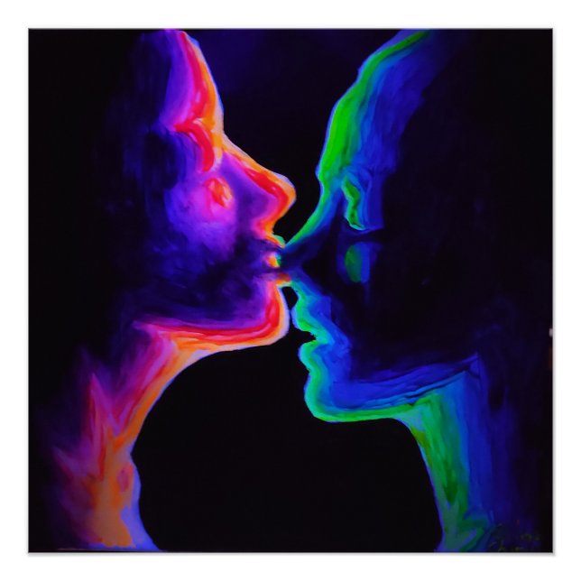 Póster O beijo (Frente)