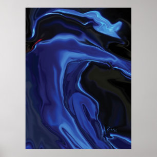 Póster O beijo azul