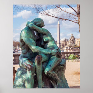 Poster O Beijo de Auguste Rodin nas Tuileries, Paris