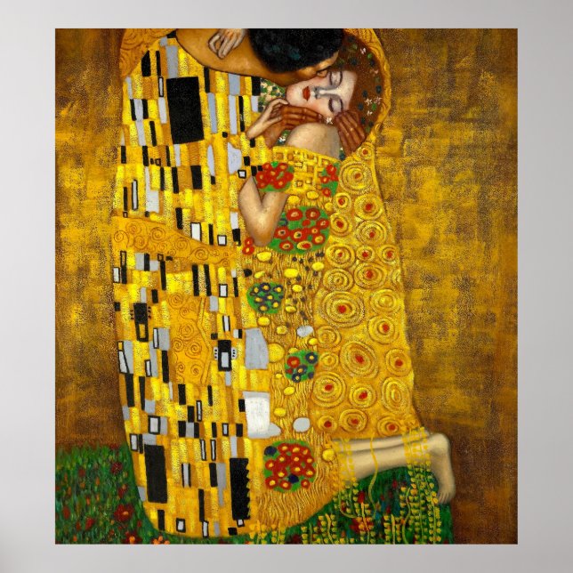 Póster O Beijo De Gustav Klimt (Frente)