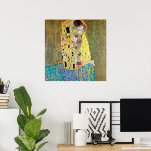 Poster O Beijo de Gustav Klimt, Arte Nova Antiga