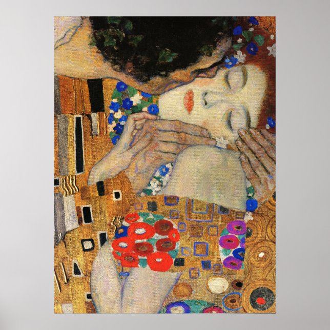 Poster O Beijo (Detalhe) Gustav Klimt (Frente)
