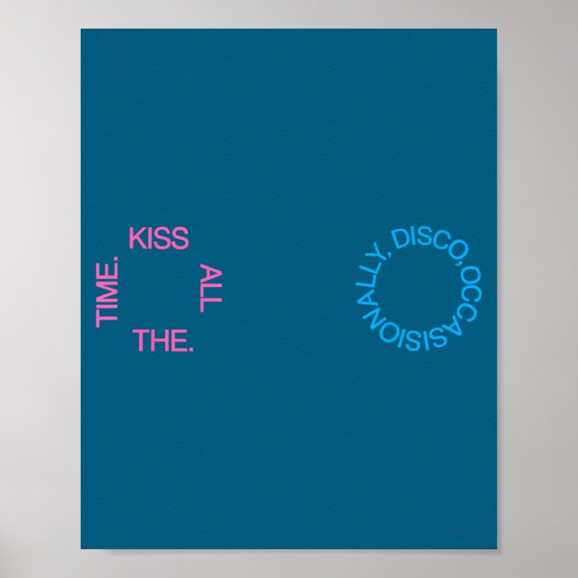 Poster O Beijo Disco de Todos os Tempos Ocasionalmente (Frente)