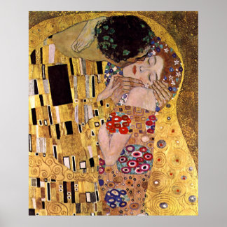 Poster O Beijo, Gustav Klimt