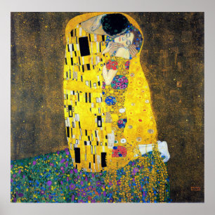 Póster O beijo, Gustavo Klimt