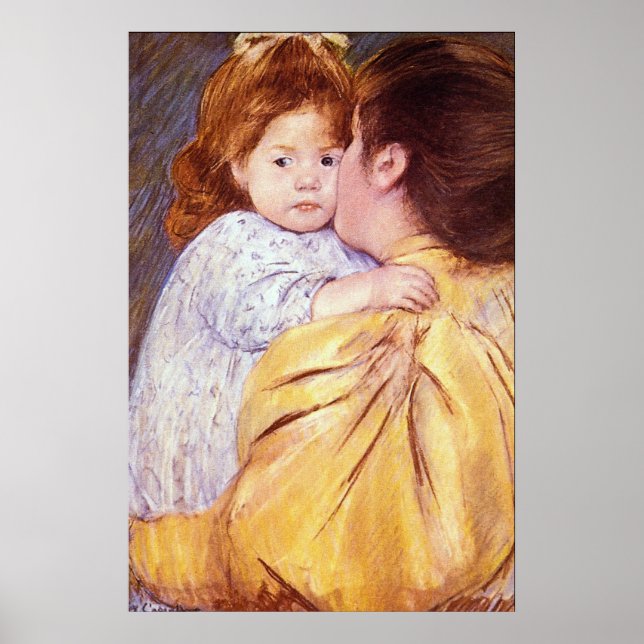 Poster O Beijo Materno de Mary Stevenson Cassatt (Frente)