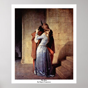 Poster O Beijo Por Hayez Francesco