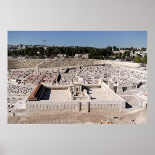 Póster ò Beis HaMikdash (templo santamente em Yerusalem)