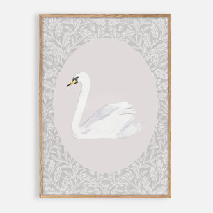 Poster O berçário Swan, vintage