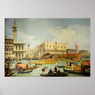 Póster O Betrothal do Doge Venetian ao Adriático