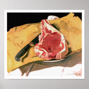 Póster O bife por Felix Vallotton, 1914