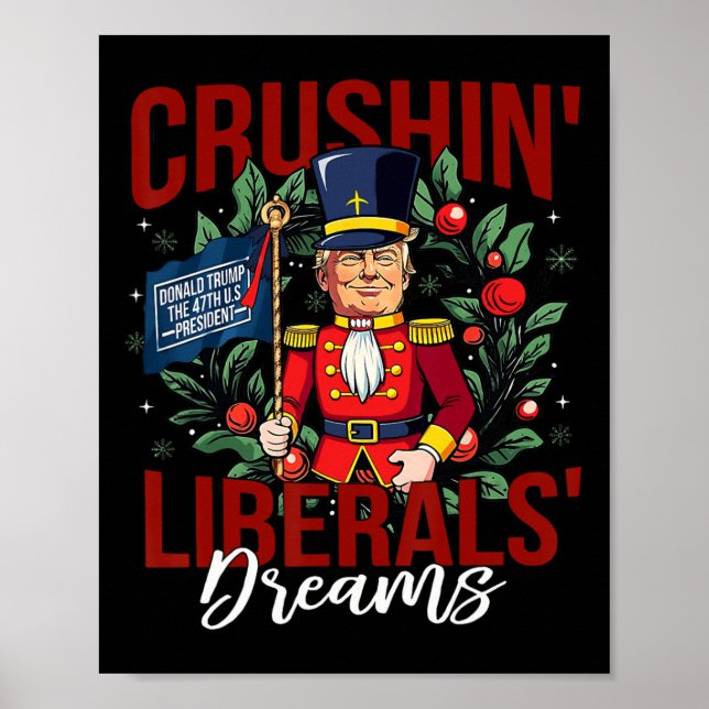 Poster O biscoito Donald Trump O 47º Presidente Engraçado (Frente)