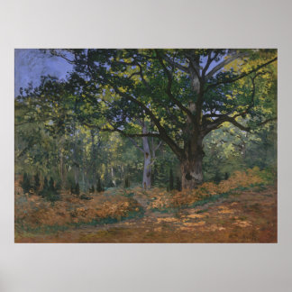 Póster O Bodmer Oak, Fontainebleau Forest, Claude Monet