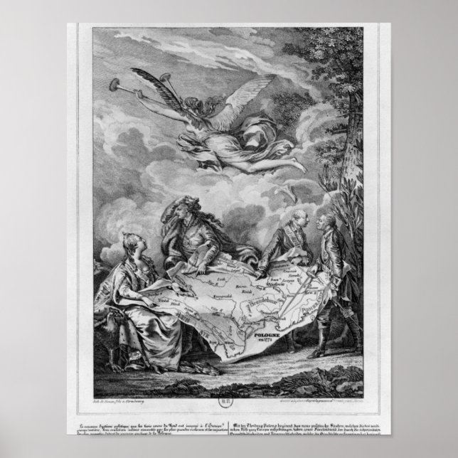 Poster O Bolo de Troalha, primeira partição de Polônia (Frente)