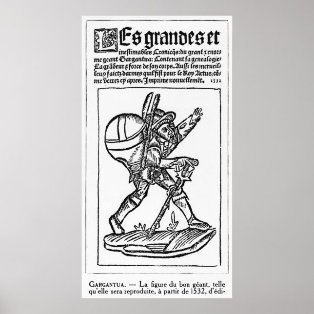 Póster O Bom Gigante, de "Gargantua" por François (Frente)