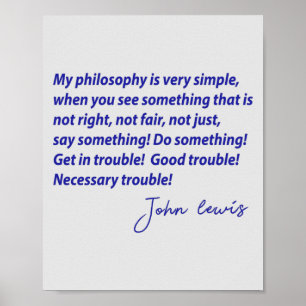 Poster O Bom Problema John Lewis Cita