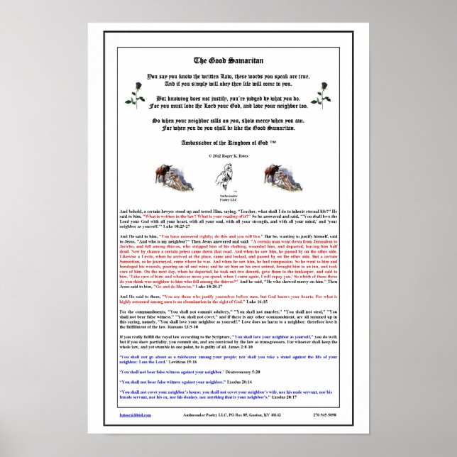 Póster O Bom Samaritano (Frente)