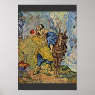 Póster O bom samaritano (após Delacroix) por Vincent