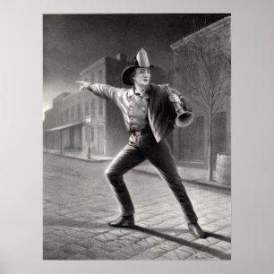 Poster O Bombeiro Americano - Escorrendo para o Conflito 