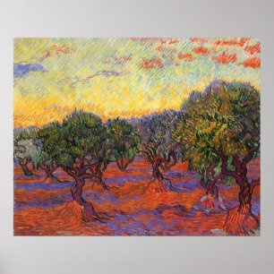Poster O bosque verde-oliva, Vincent van Gogh