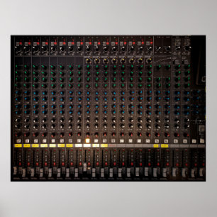 Poster O botão no mixer de áudio