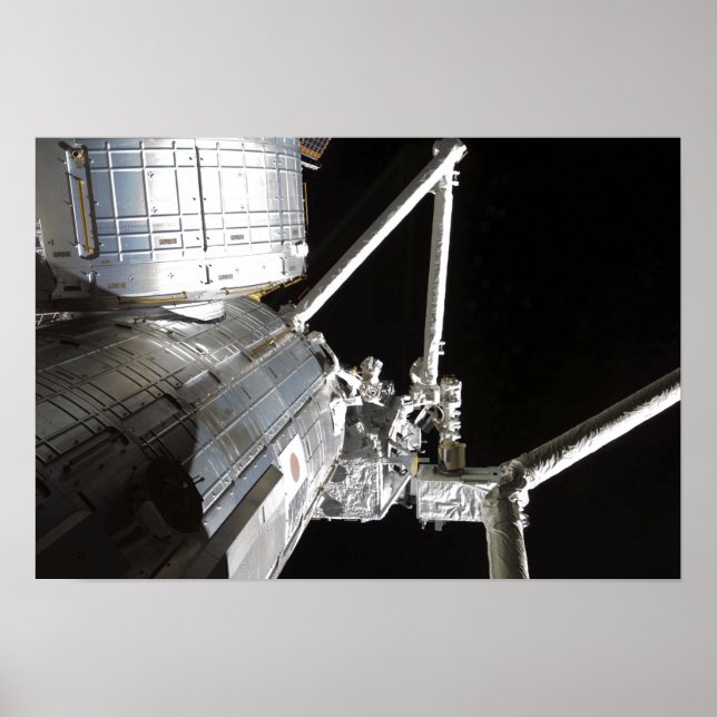 Poster O braço robótico do experimento japonês Modu 2 (Frente)