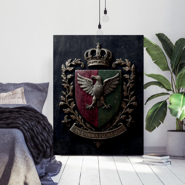 Poster O Brasão Heráldico Chateaucore Vitoriano Medieval (Criador carregado)