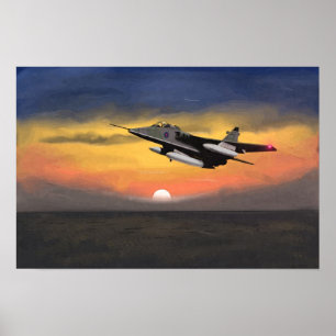 Poster O britânico Jaguar Jet Fighter 1984 Europa.