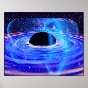 Poster O buraco negro azul da NASA