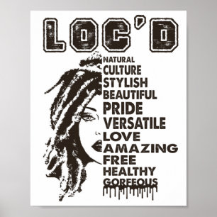 Poster O Cabelo Negro Rainha Negra do Mês Afro