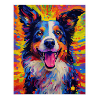 Póster O Cachorro Collie Fronteira 003 - Zetton Ziana