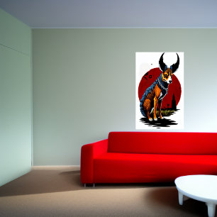 Poster O Cachorro Corado   Arte AI