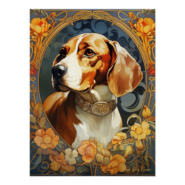 Póster O Cachorro de Beagle 003 - Natalia Mucha (Frente)