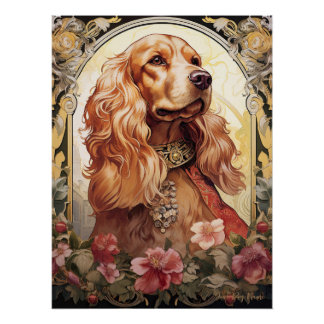 Póster O Cachorro do Cocker Spaniel 003 - Natalia Mucha