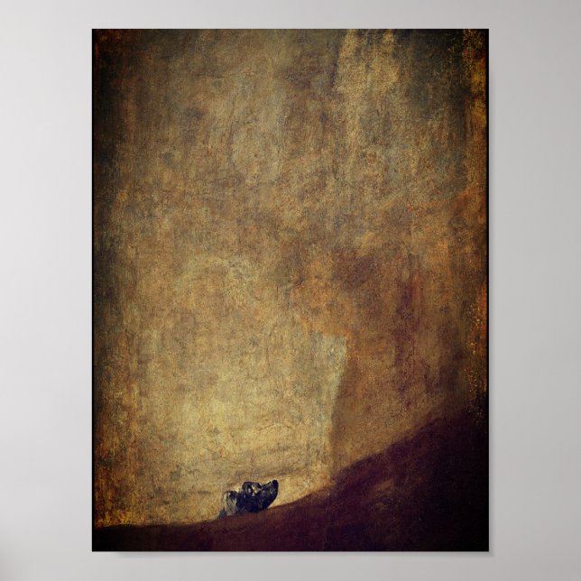 Poster O Cachorro (El Perro) - de Francisco Goya (Frente)