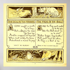 Poster O Cachorro no Manger Walter Crane