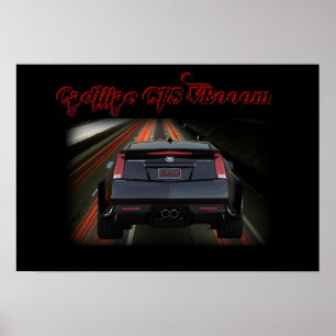 Póster O cadillac CTS VR - beije isto!